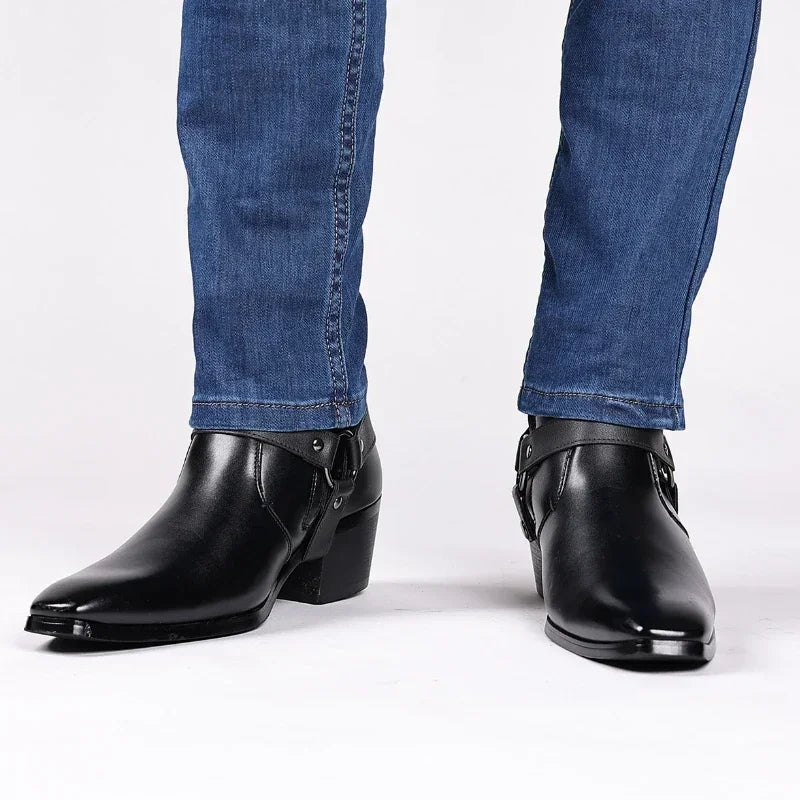 Men's Cowboy Chelsea Winter Boots | Pointed