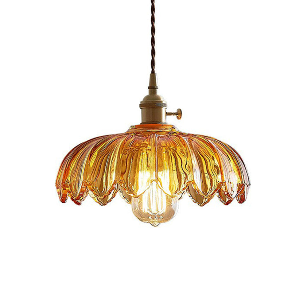 Petal Charm Glazed Pendant Light