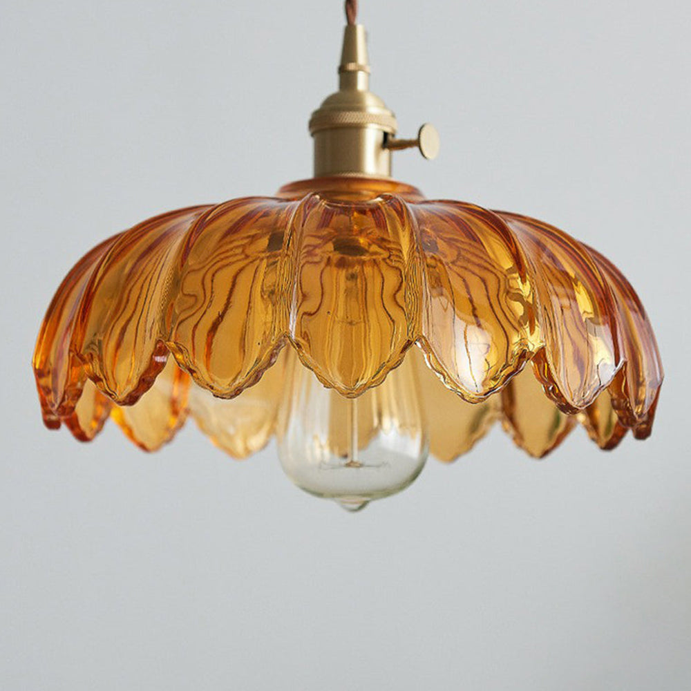 Petal Charm Glazed Pendant Light