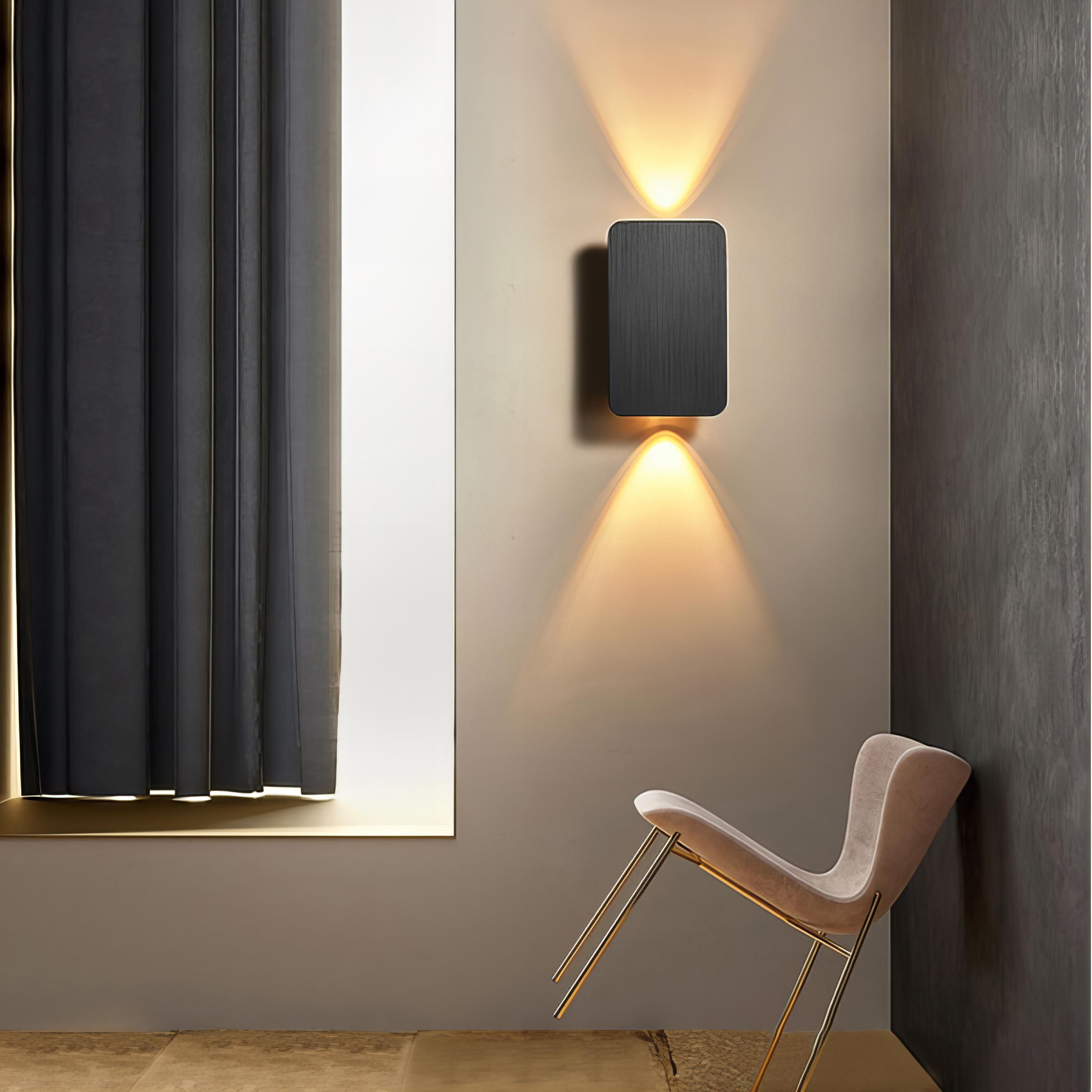Sleek And Rectangular Indoor LED Wall Lamp