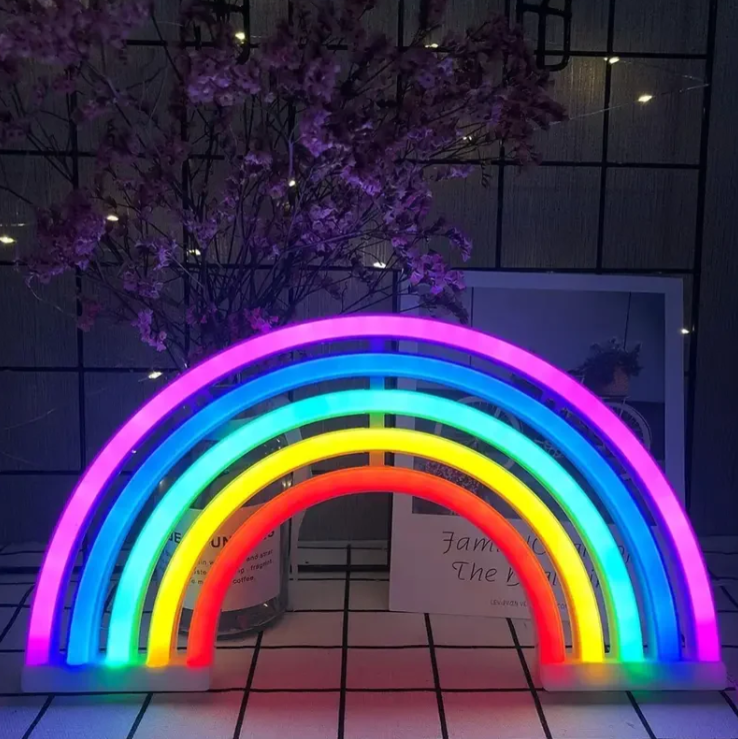 Vibrant Rainbow LED Mood Table Light