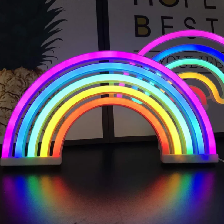 Vibrant Rainbow LED Mood Table Light