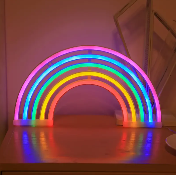 Vibrant Rainbow LED Mood Table Light
