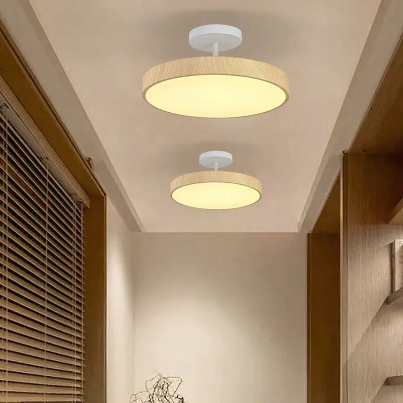 Modern Glow LED Semi-Mount Ceiling Light