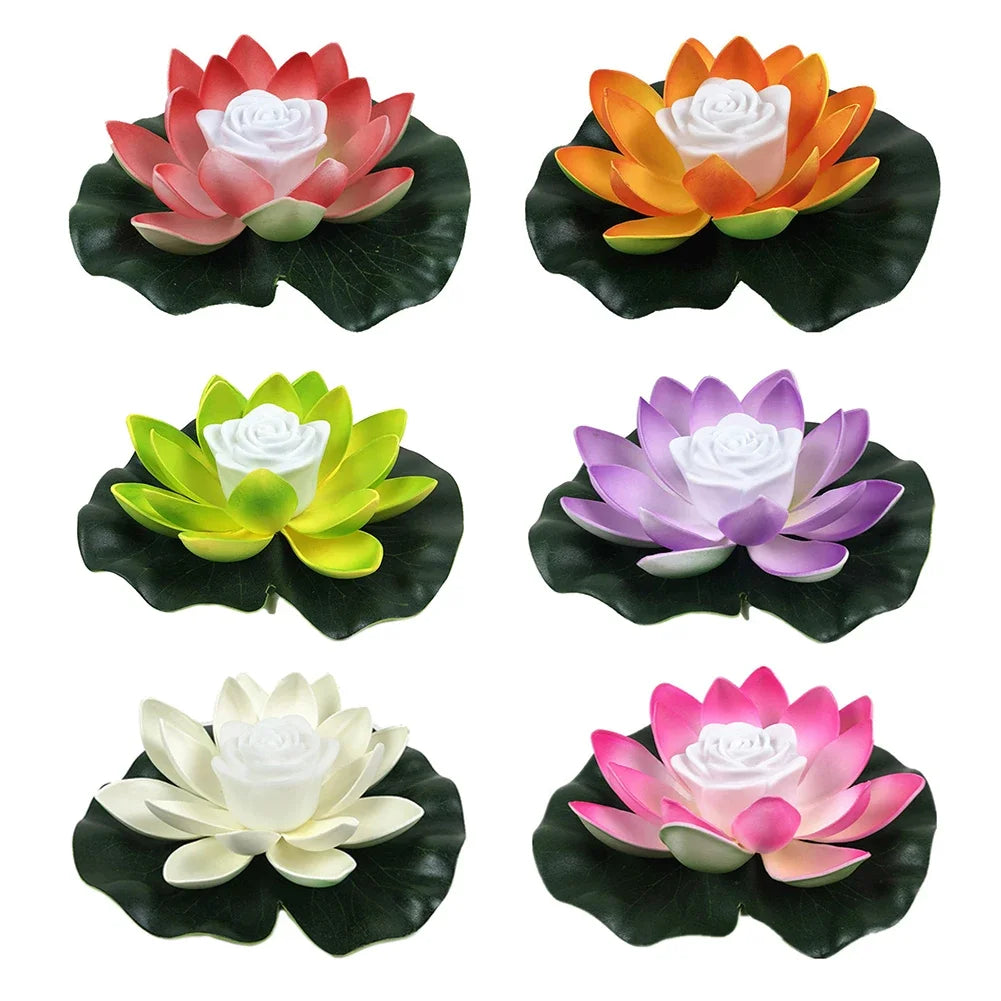 Floating LED Lotus Outdoor Pool Light