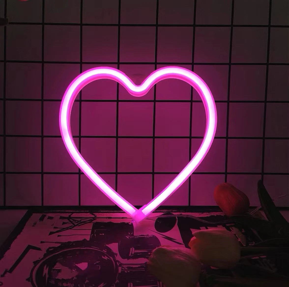 Bold & Vibrant Neon LED Wall Light