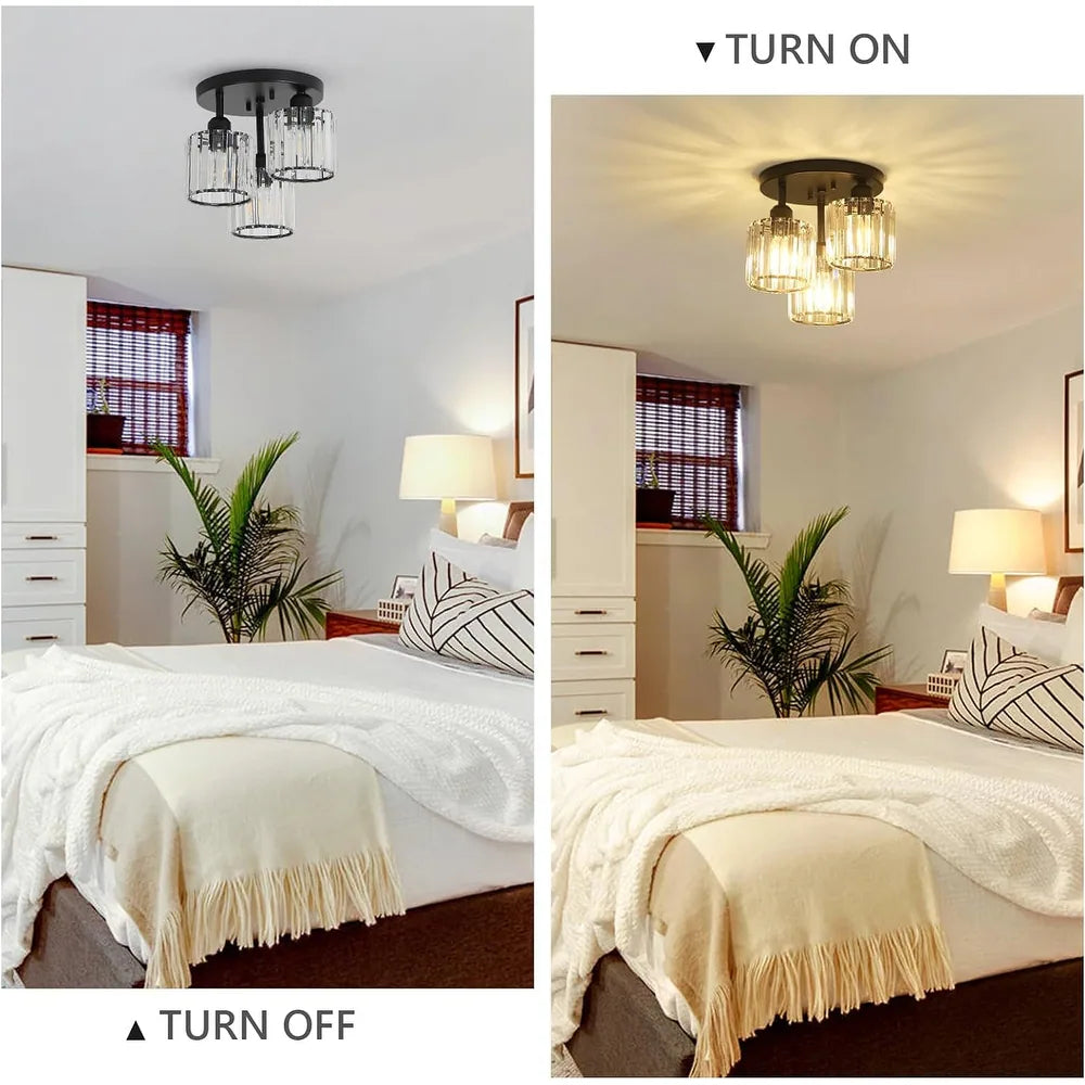 Elegant Prism Flush Mount Ceiling Light