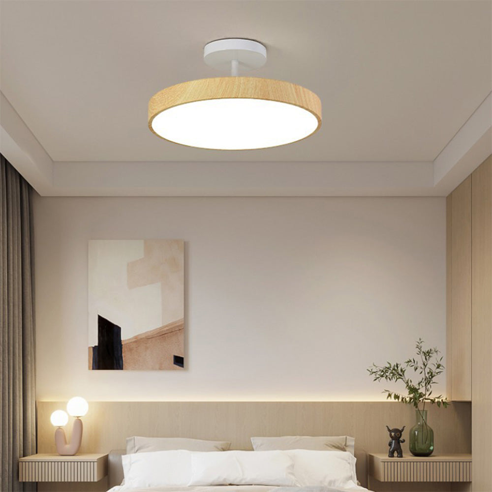 Modern Glow LED Semi-Mount Ceiling Light