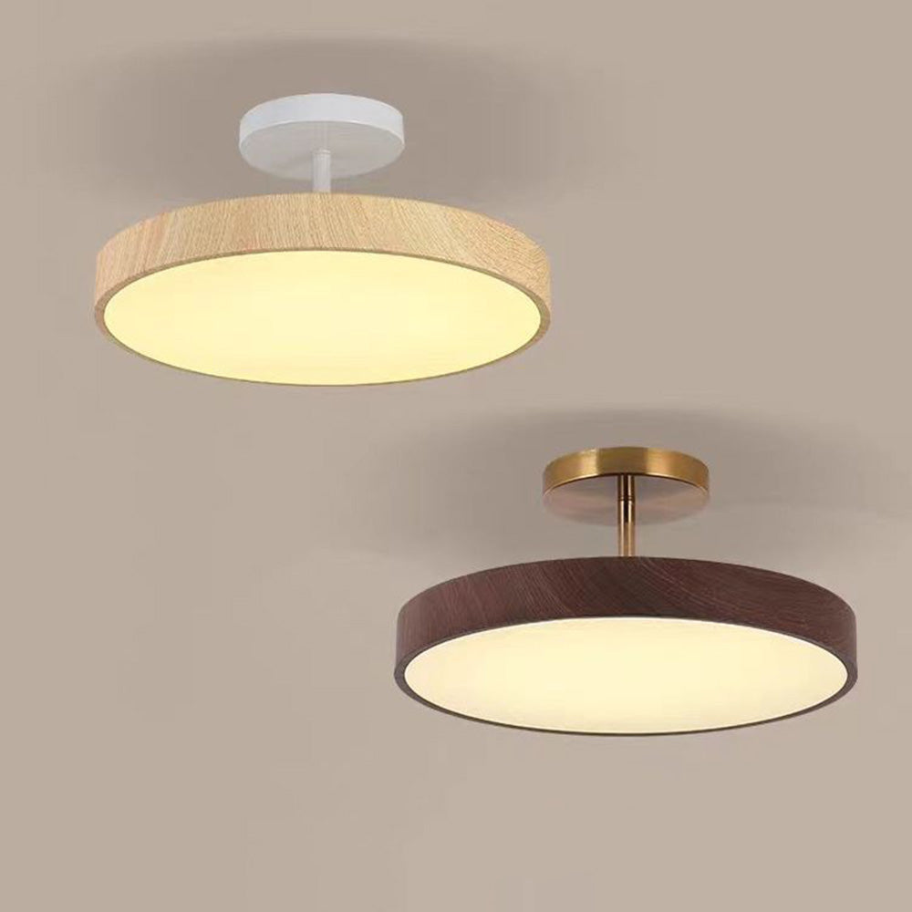 Modern Glow LED Semi-Mount Ceiling Light