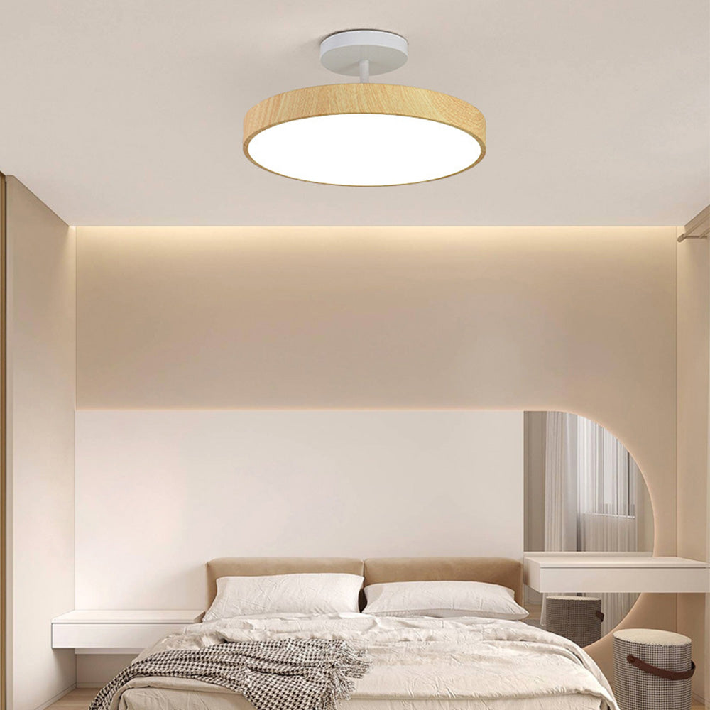 Modern Glow LED Semi-Mount Ceiling Light