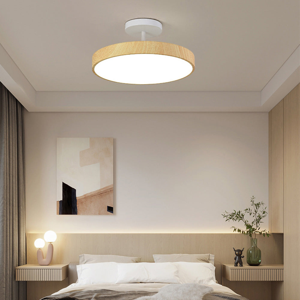Modern Glow LED Semi-Mount Ceiling Light