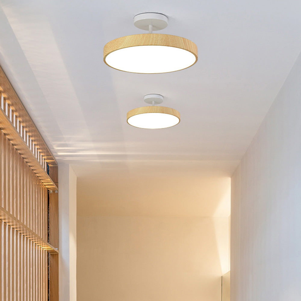 Modern Glow LED Semi-Mount Ceiling Light