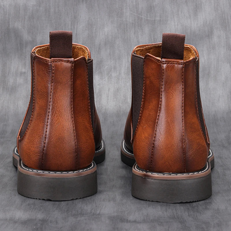Men's Flat Chelsea Winter Boots | Pointed