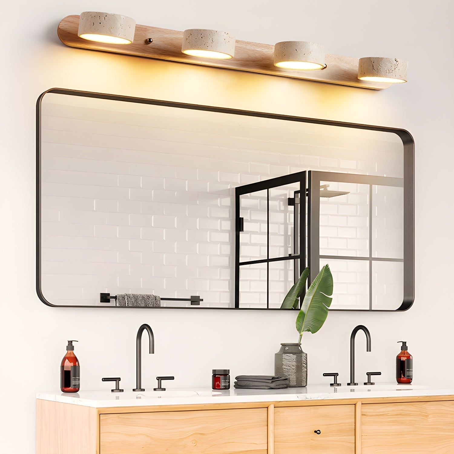 Elegant Dual-Light Wall Lights