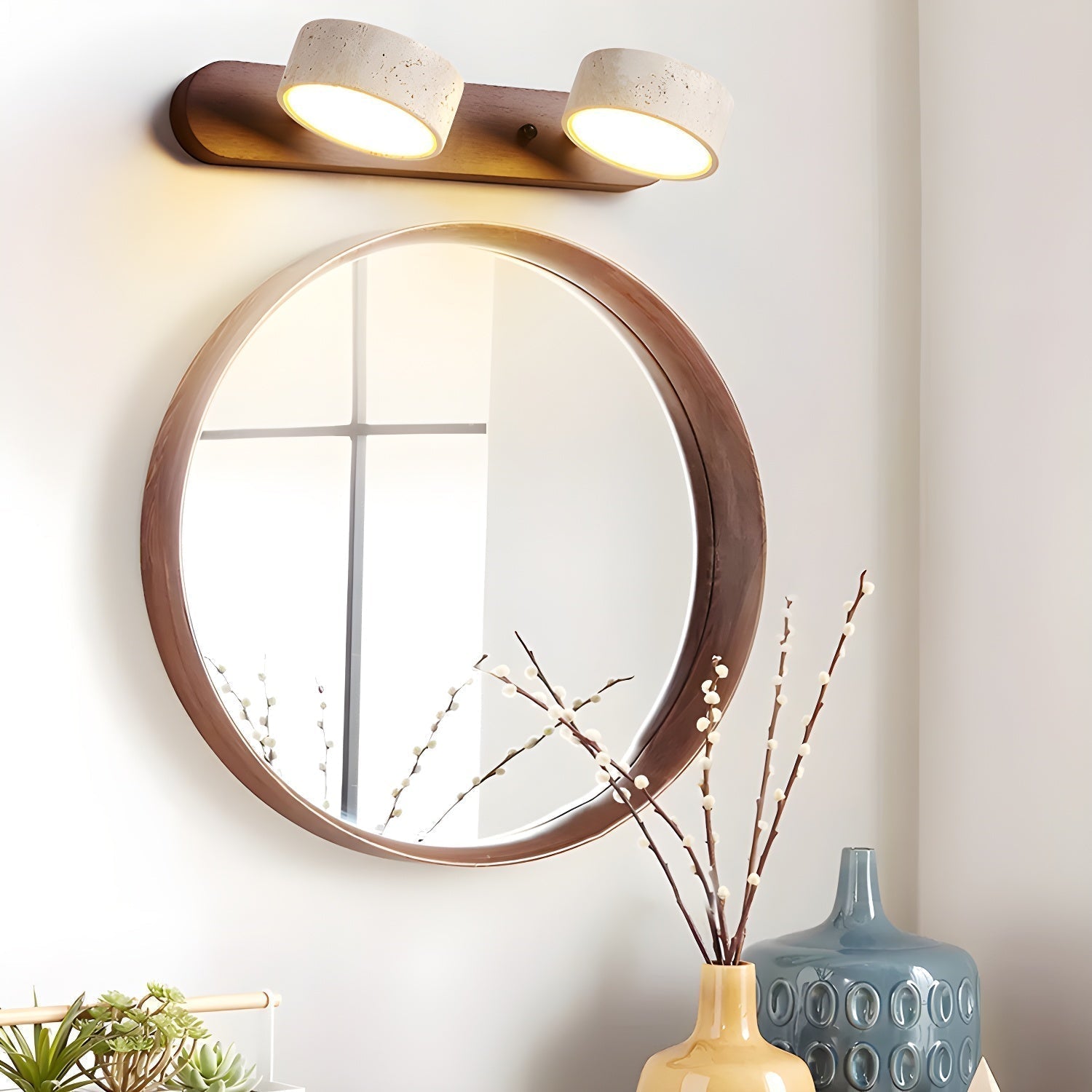 Elegant Dual-Light Wall Lights