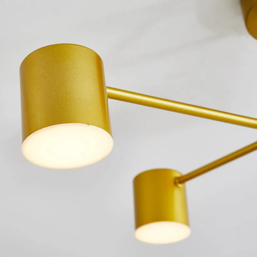 Modern 6-Light Ceiling Light with Adjustable Color Modes