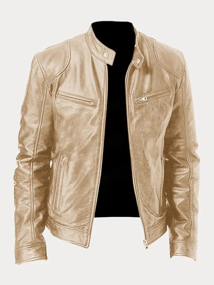 Men's Classic Biker Jacket | Zipper