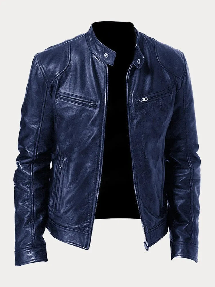 Men's Classic Biker Jacket | Zipper