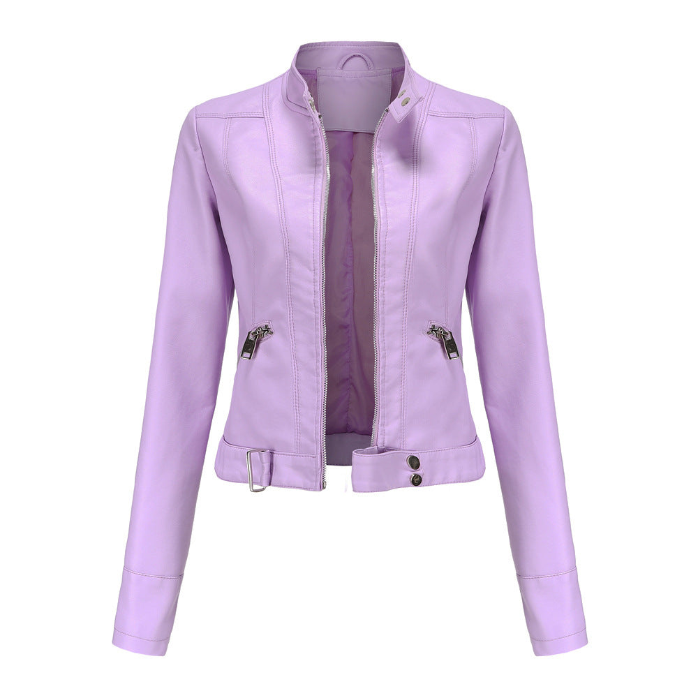 Women's High Collared Jacket | Zip Up
