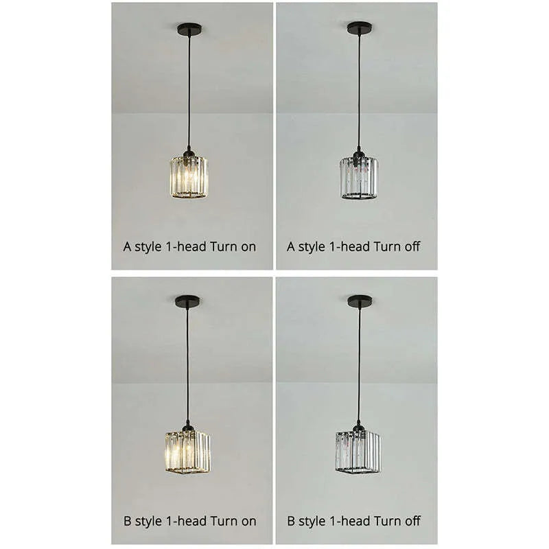 Elegant Multi-Glass Cylinder Pendant Light