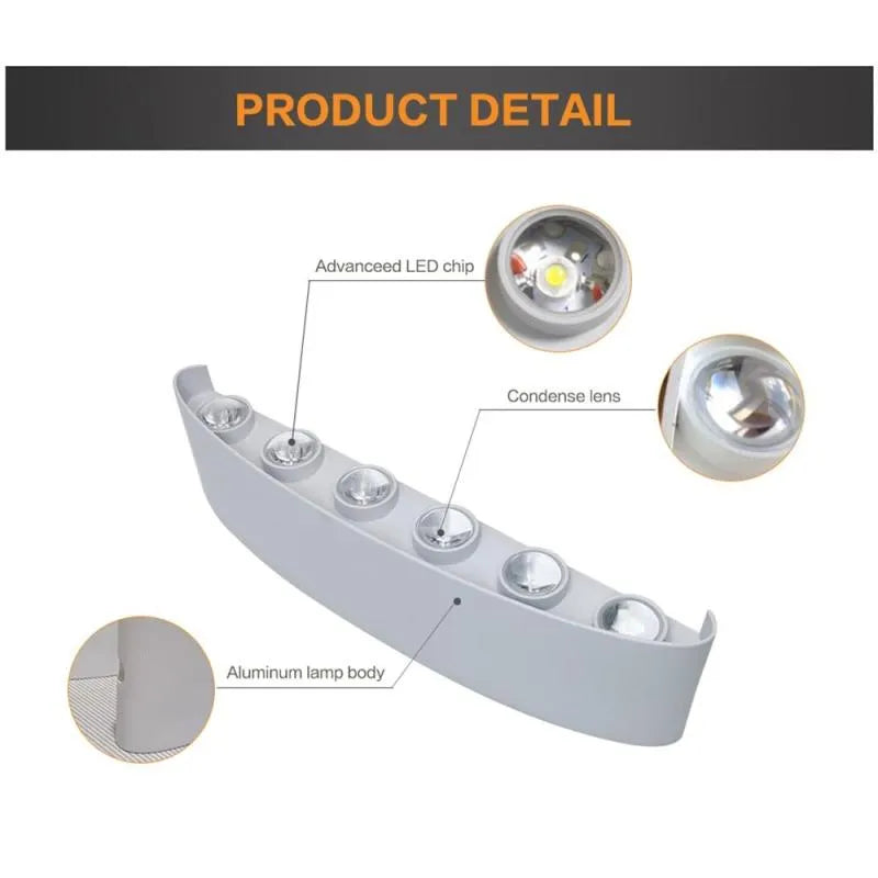 Sleek & Durable Waterproof LED Outdoor Wall Light