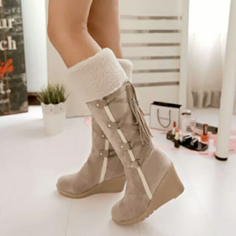 Women's Wedge Winter Boots | Warm