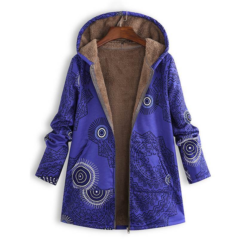 Women's Printed Winter Coat | Hooded