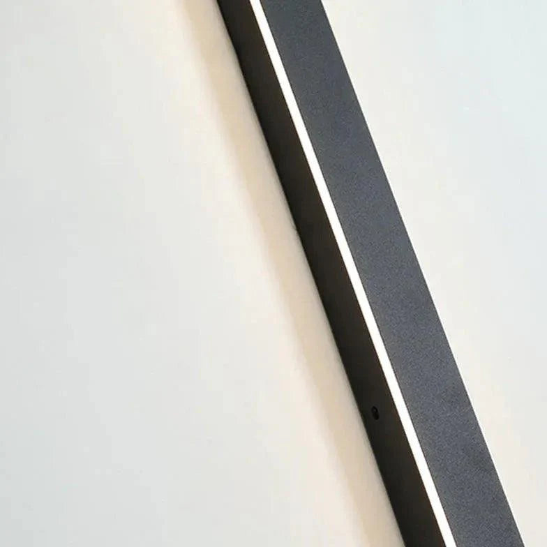 Sleek Black Contemporary LED Garden Wall Light for Modern Outdoor Spaces