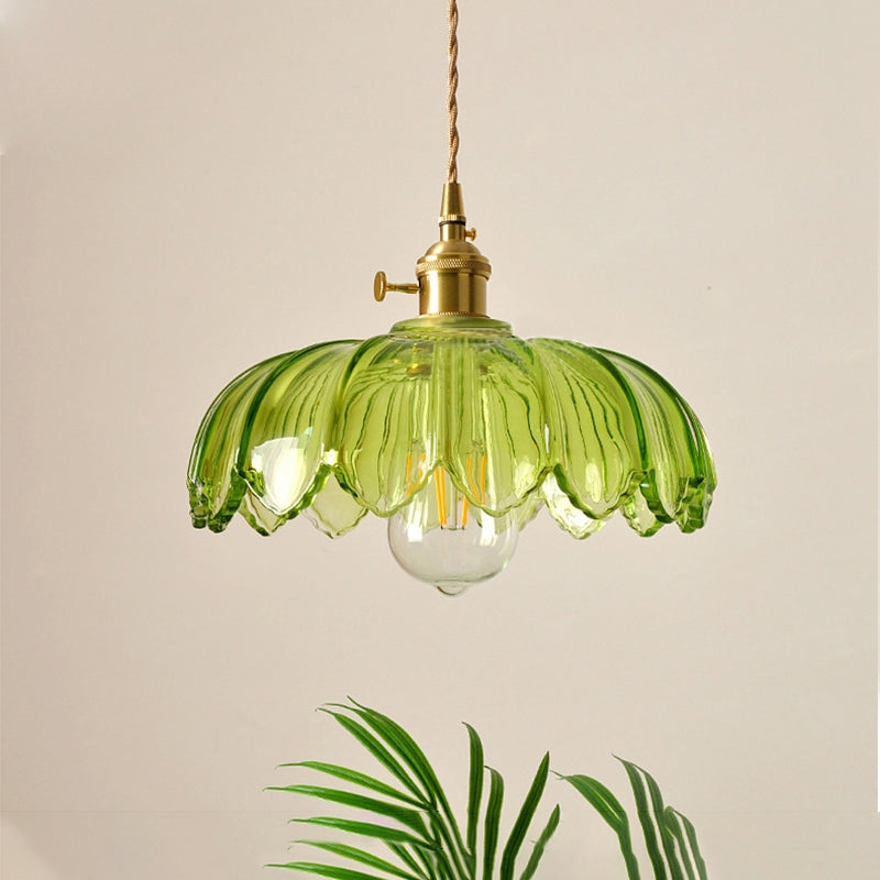 Petal Charm Glazed Pendant Light