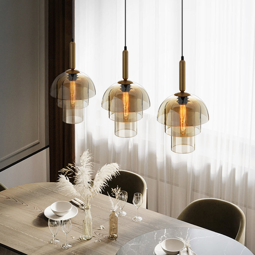 Elegant Clear Glass Globe Pendant Lights