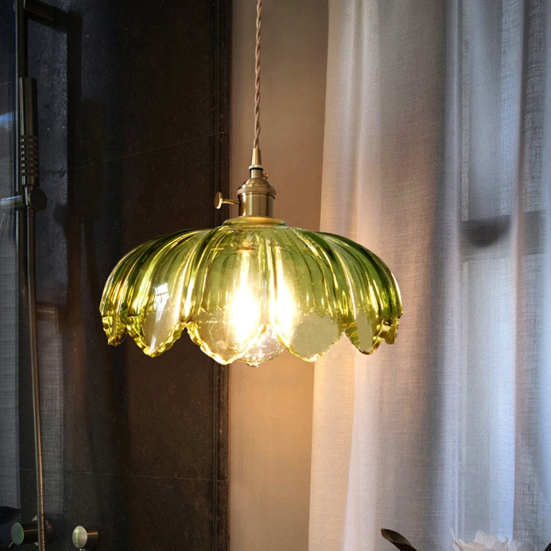 Petal Charm Glazed Pendant Light