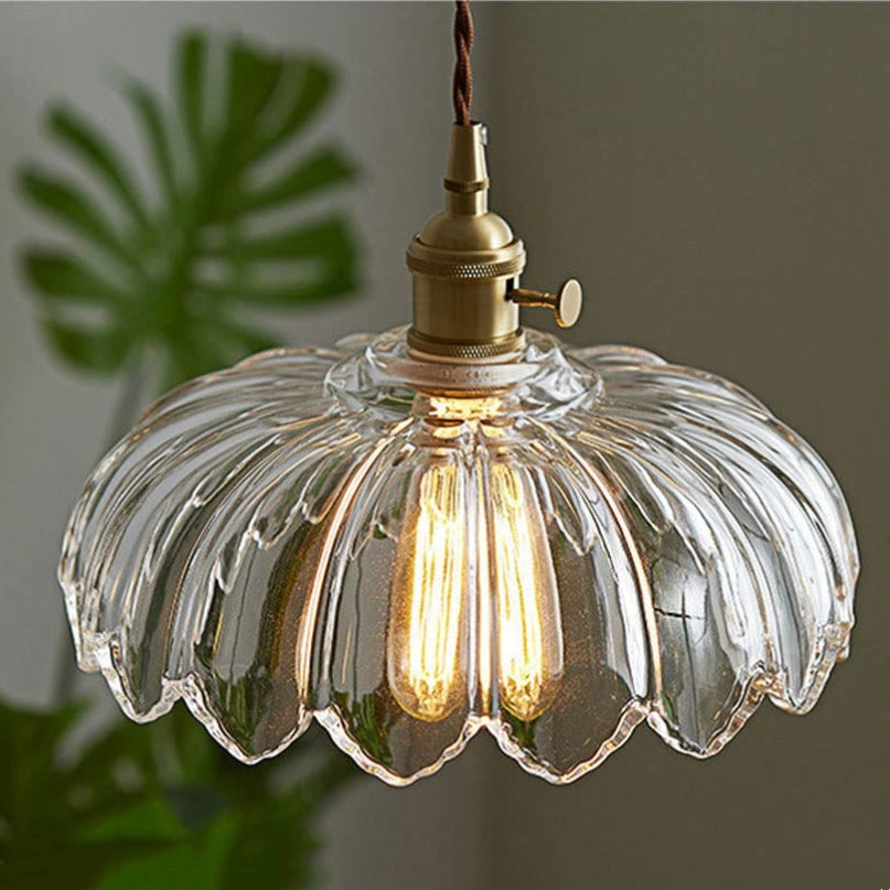 Petal Charm Glazed Pendant Light