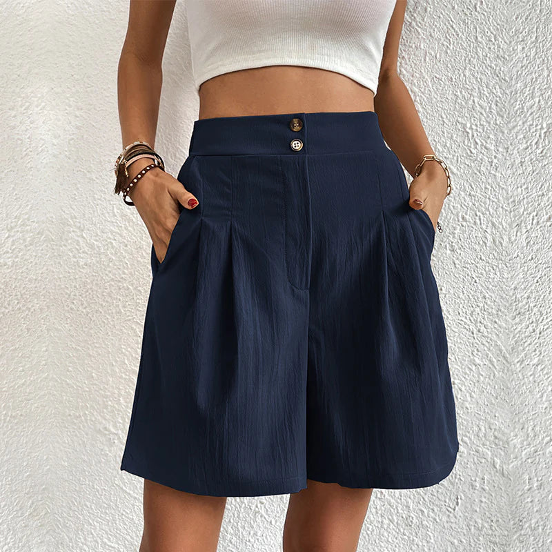 Women's Mid Waist Wide Summer Shorts | Classic