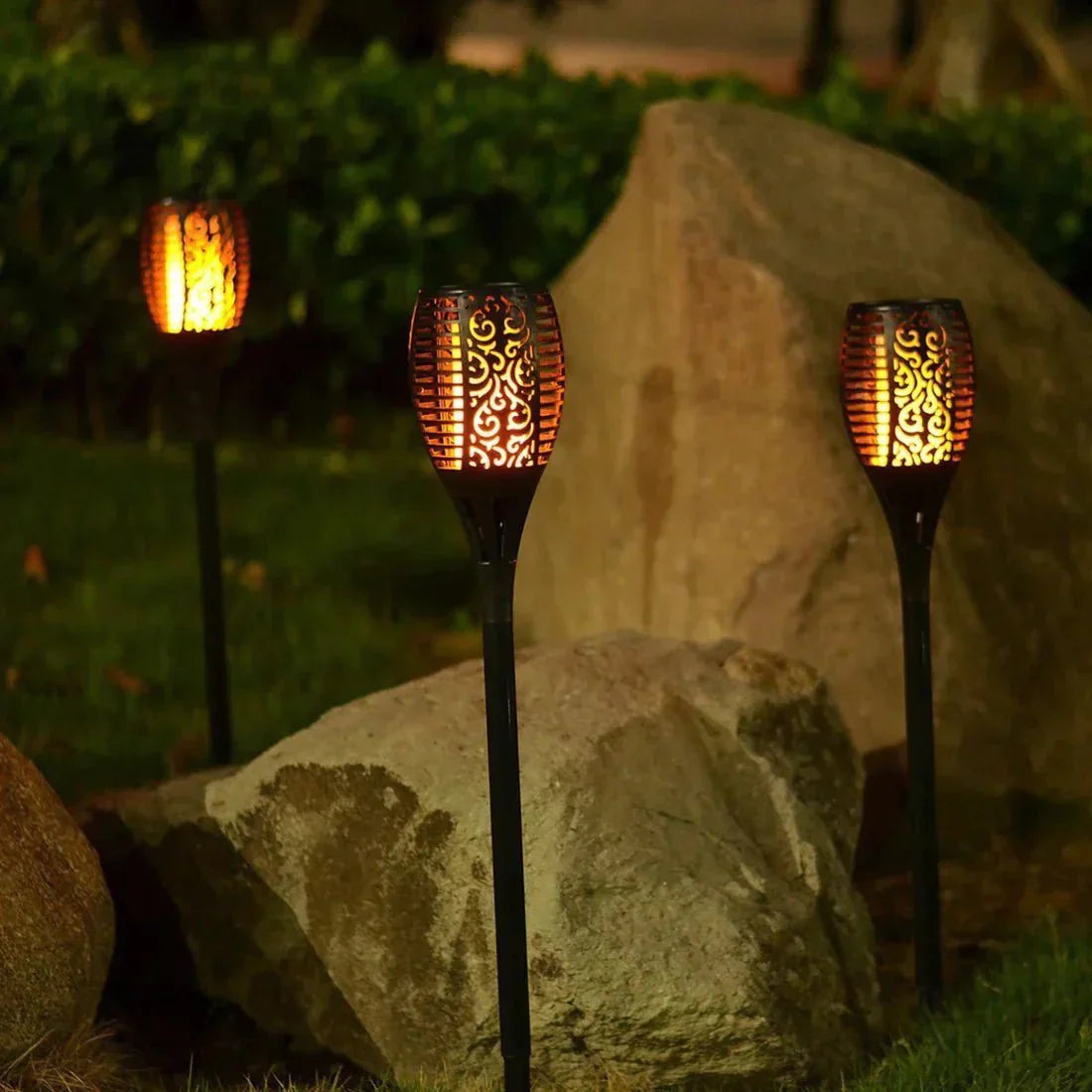 Solar Torch Lights for Outdoor Garden Decoration