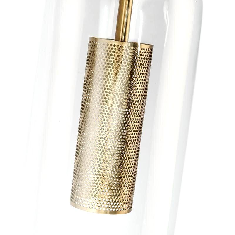 Single-Light Glass Column Wall Lamp