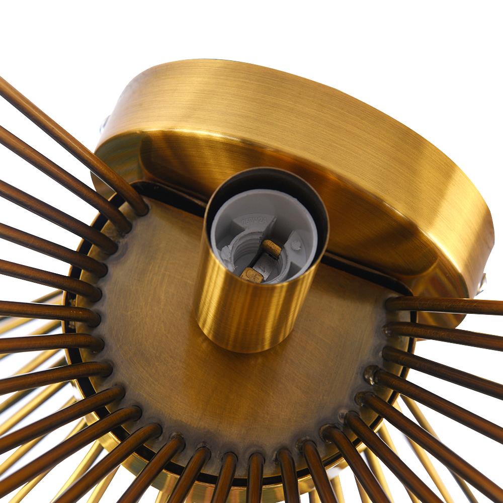 Vintage-Inspired Gold Burst Wall Lamp