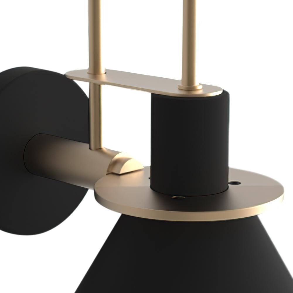 Matte Black Fixture with Mid-Century Industrial Charm