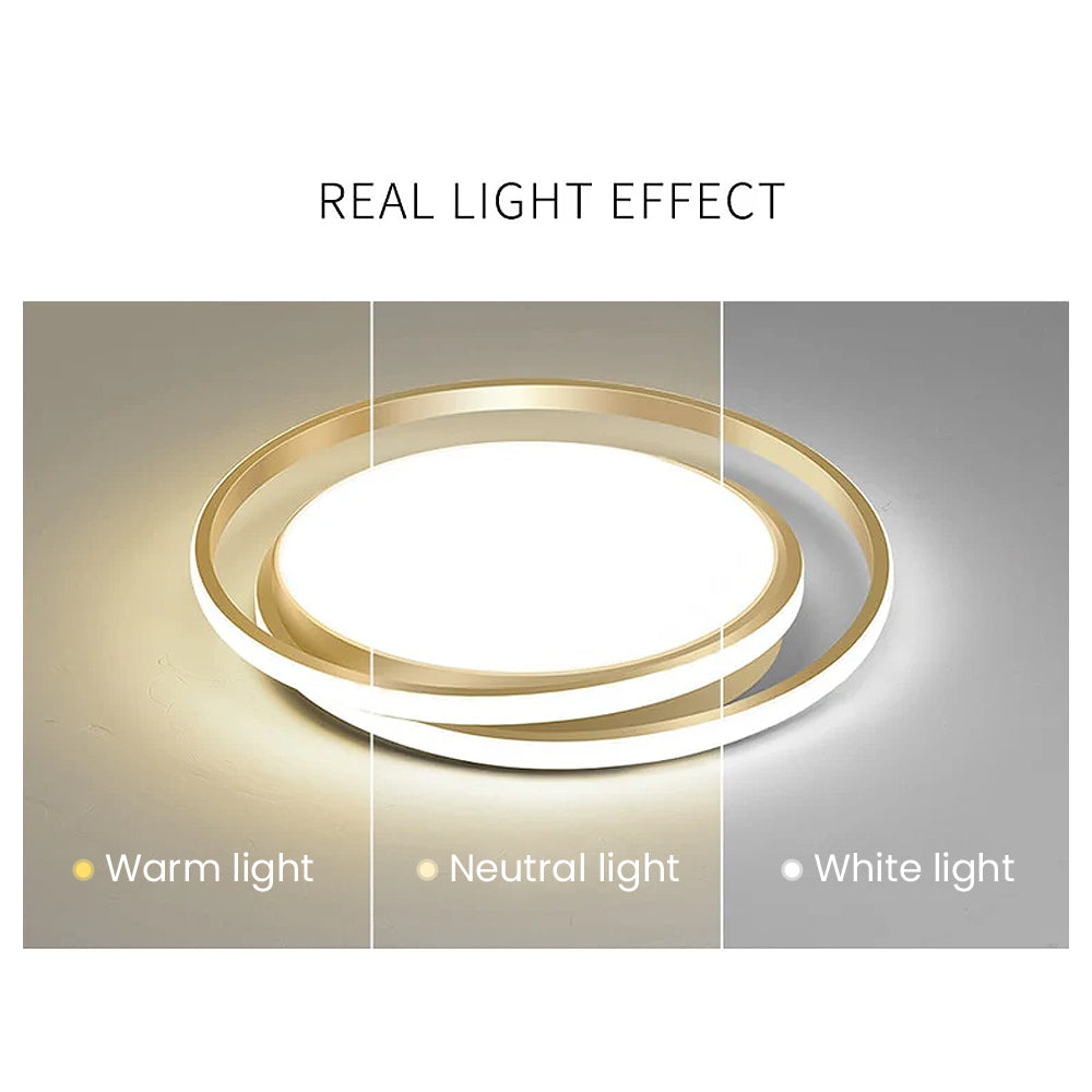 Duo Ring LED Ceiling Light Fixture