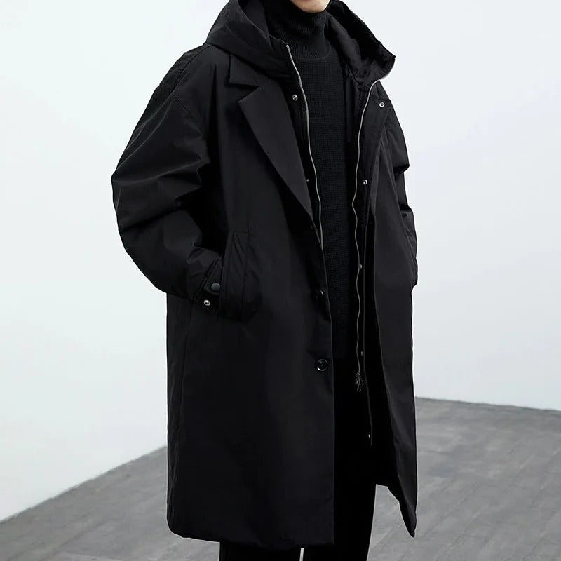 Men's Long Sleeve Trench Coat | Winter