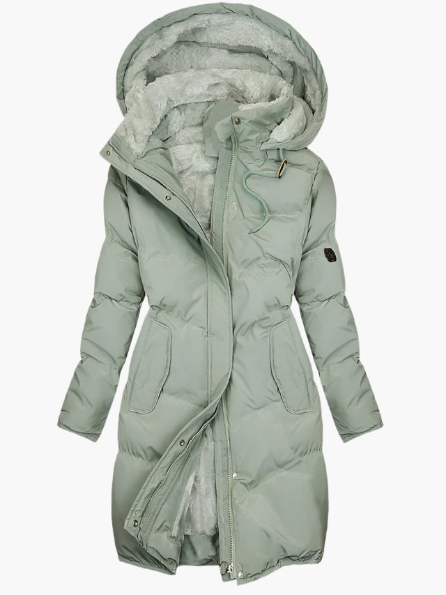 Women's Warm Quilted Coat | Hooded