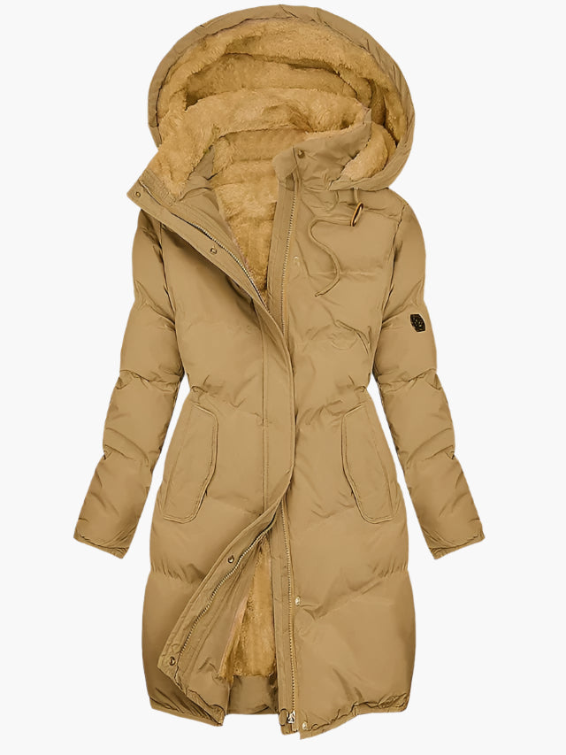 Women's Warm Quilted Coat | Hooded