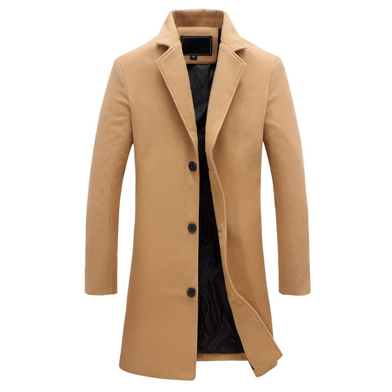 Men's Winter Trench Coat | Long