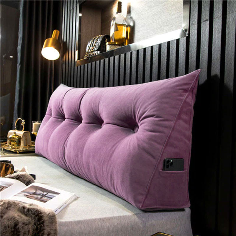 Variant image for Ergonomic Bed Wedge Pillow for Back Support with Removable Cover and Side Pocket-29
