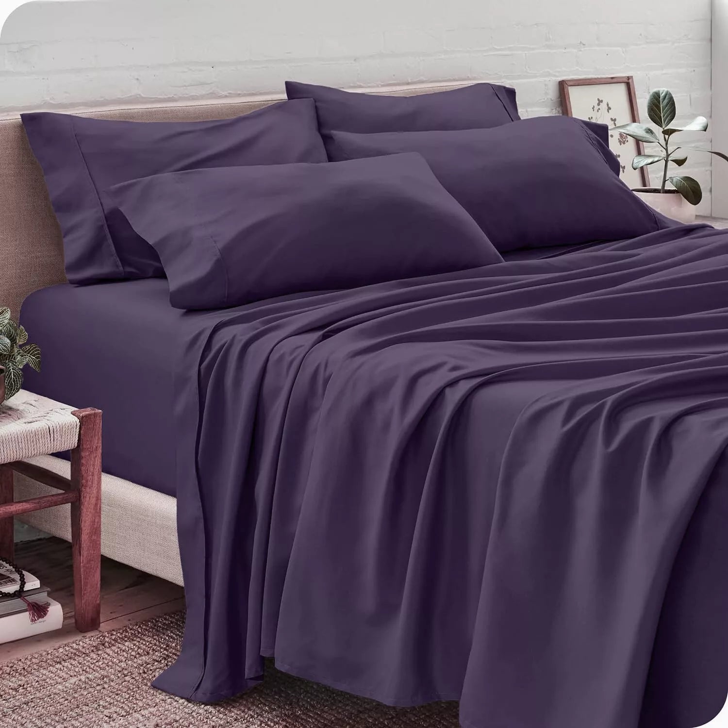 Silky-Soft Bed Sheet with Cool Breathability & Snug Deep Pockets