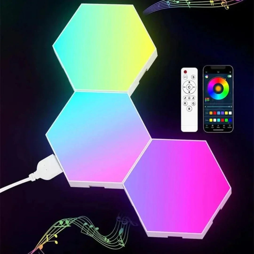 Touch-Responsive Rhythm LED Wall Light Panels