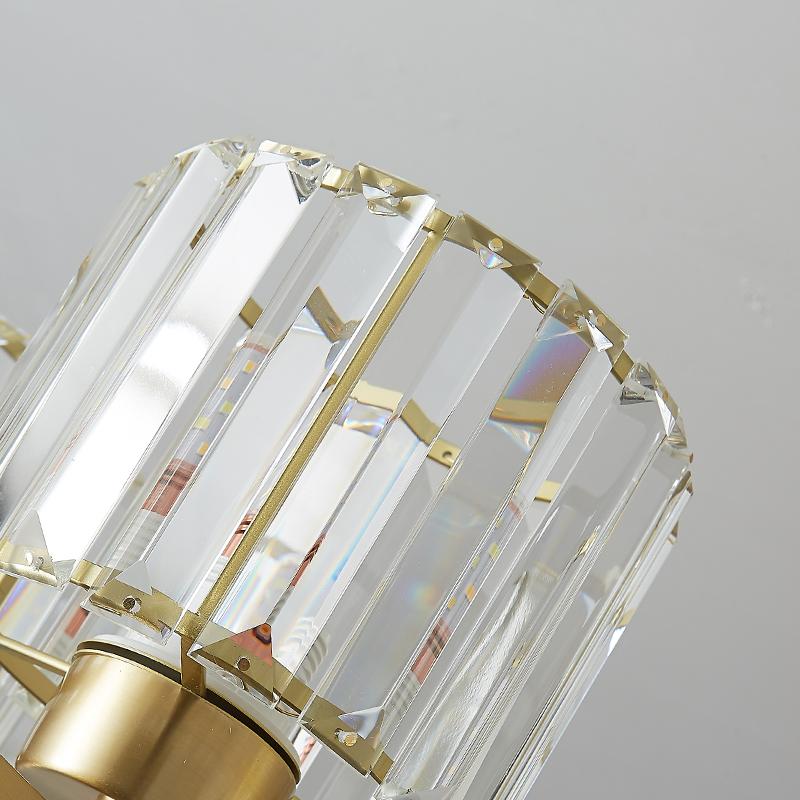 Single Bulb Crystal Prism Wall Light
