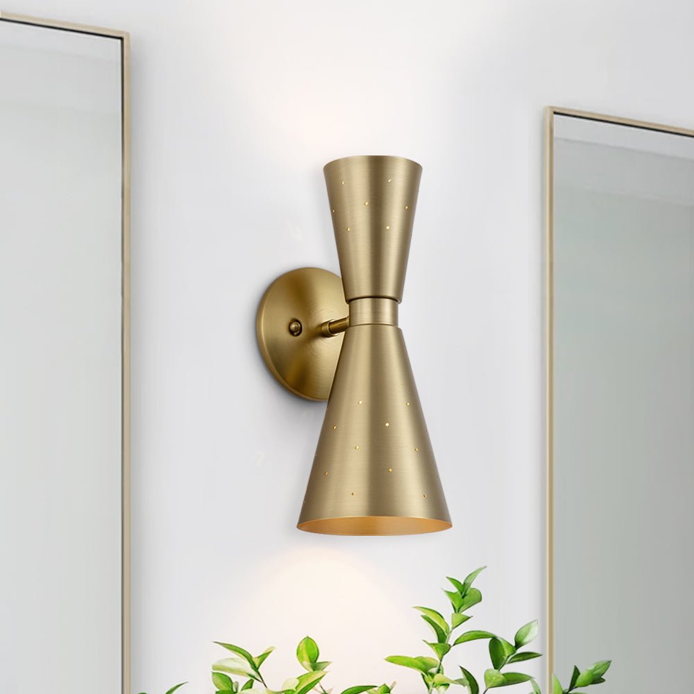 Dual Glow Hourglass Wall Lamp