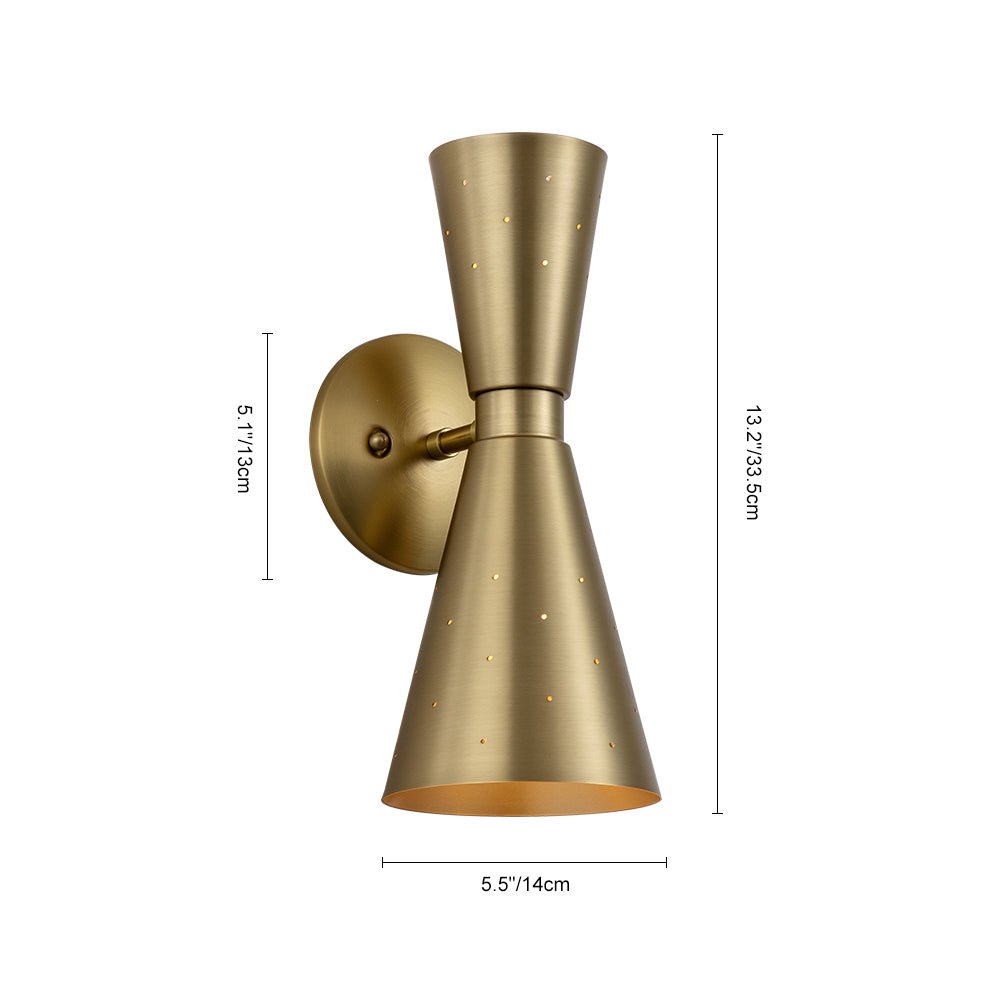 Dual Glow Hourglass Wall Lamp