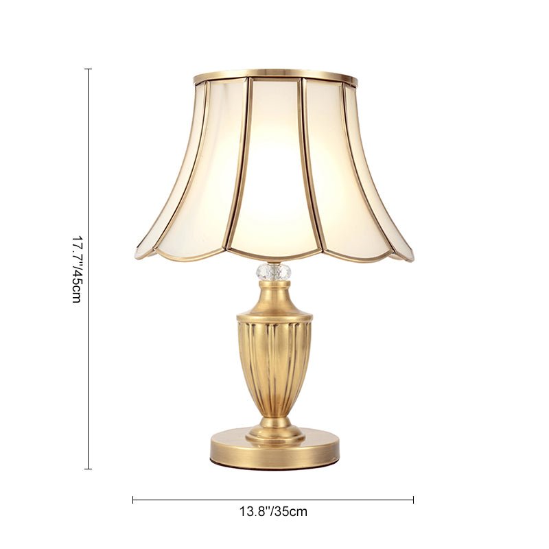 Luminous Scalloped Table Lamp