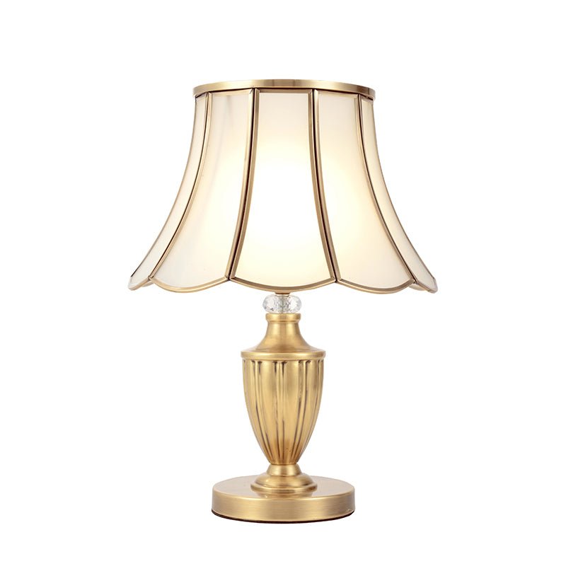 Luminous Scalloped Table Lamp